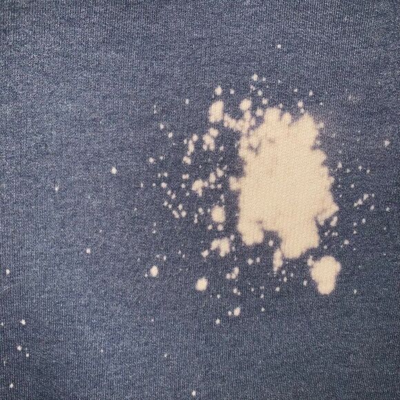 Mama Heart Sweatshirt Womens XL Embroidered Bleached Sweatshirt Tie Dye Pullover - Picture 3 of 5